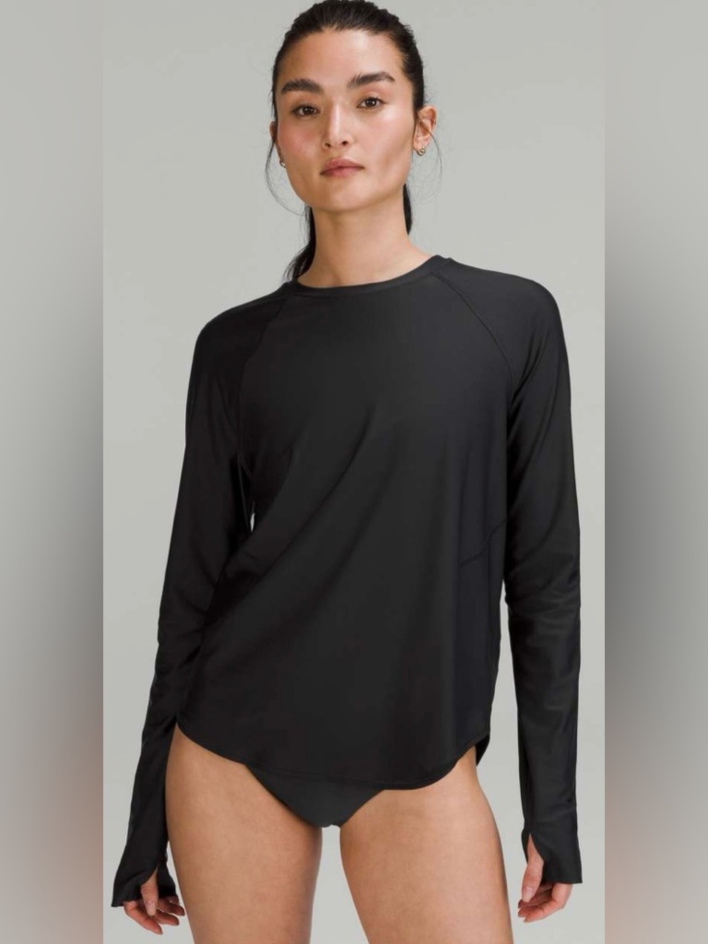 Lululemon Waterside Relaxed UV Protection Long Sleeve,
Black, Medium, NwoT